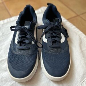 Vans Men's Dark Blue and White Sneakers